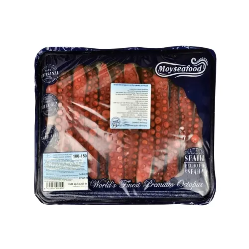 Aštuonkojų čiuptuvai 100-150 g x12 vnt, virti, 4x1,5kg, šaldyti