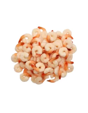 Baltakojės blyškiosios krevetės 31-40/lb, virtos, be kiauto, su uodegėle, 800g, glazūruotos, šaldytos