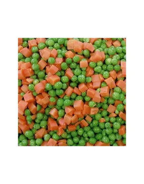 WF morkos su žirneliais, 4x2,5kg, šaldytas