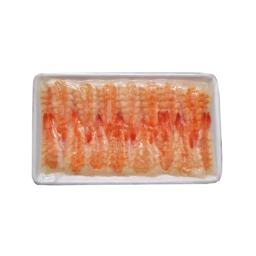 Baltakojės blyškiosios krevetės Sushi Ebi 4L (8.5-9cm), 20x195g, šaldytos