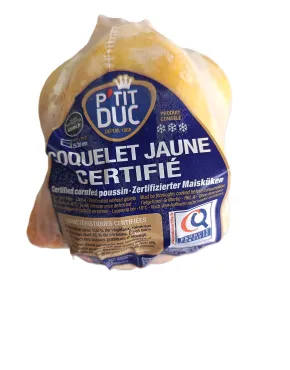 Mažas viščiukas (kukurūzais maitintas), 500-550g, šaldytas