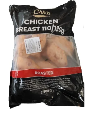 Apkepta vištienos filė 110-130g, 4x2,5 kg, šaldyta