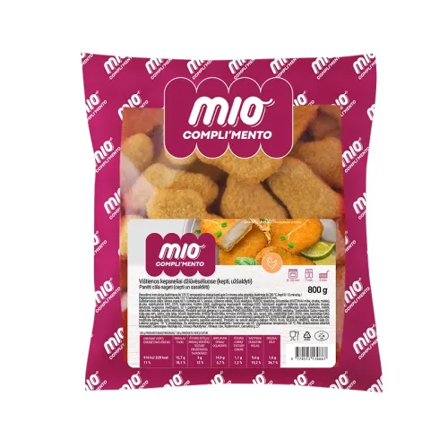 Mio Compli‘mento vištienos kepsneliai džiūvėsėliuose, 5x800g, šaldyti