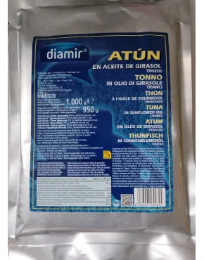 Tuno gabaliukai aliejuje, 12x1000/950g